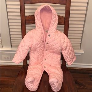 Like new 12mo. Leveret pink snowsuit